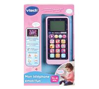 JOUETS ELECTRONIQUES EDUCATIFS MON TELEPHONE EMOTI'FUN ROSE