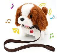Jouets électroniques Interactifs en Peluche pour Enfants de 1 à 6 ans Jouet en Peluche Labrador pour Enfants Simulation de Chien de Compagnie Jouets éducatifs pour Chiots pour Garçons Filles (Chien C)