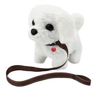 Jouets électroniques Interactifs en Peluche pour Enfants de 1 à 6 ans Jouet en Peluche Labrador pour Enfants Simulation de Chien de Compagnie Jouets éducatifs pour Chiots pour Garçons Filles (Chien B)