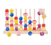 Jouets Empilables En Bois - Jeu Sensoriel Assorti De Formes | Jouet À Empiler Des Fruits Pour Garçons Et Filles | Jeu D'apprentissage Créatif De Maternelle Pour Salle De Jeux, Cadeau D'anniversaire