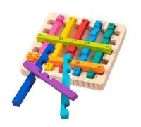 Jouets empilables pour Tout-Petits - Ensemble Arc-en- en Bois | Sensory Stick Stacker soutient l'apprentissage pédagogique pour Les, Les Filles et | Activités d'enseignement, Jeu à