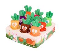 Jouets en bois - Activité amusante de cueillette de carottes pour toute la famille, jouet interactif pour tirer les carottes | Jeu de fête sur le thème du jardin, jouet de développement préscolaire