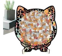 Jouets en Bois De Puzzle | Jouets en Forme De Chat,Casse-Tête en Bois d'animaux pour Adultes | pour Les Femmes, Les, Les Adolescents, Les Fils Et Les Filles