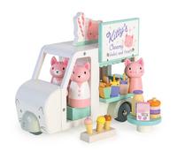 Jouets en bois La camionnette Milkshake de la famille Chat Kitty