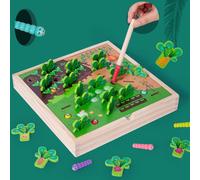 Jouets En Bois Magnétiques Montessori Pour Enfants, Blocs De Créatures, Jeu De Carottes, De Vers, Aide À L'Apprentissage Précoce, Jouets Pour Bébés, Cadeaux