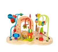 Jouets En Bois Montessori, Cercles En Bois, Perles, Fil, Labyrinthe, Montagnes Russes, Puzzles Éducatifs En Bois, Jouet Éducatif Pour Garçons Et Filles, Cadeau