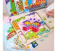 Jouets En Bois Montessori, Main, Entraînement Du Cerveau, Perle De Classification Des Couleurs, Jeu De Petite Enfance, Jouet Éducatif Pour Enfants, Cadeaux, Nouvelle Collection