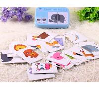 Jouets En Bois Montessori Pour Bébés, Puzzle À Deux Faces, Carte Cognitive, Jouets Éducatifs Pour Nourrissons, Cadeau Pour Enfants