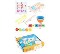Jouets En Bois Montessori Pour Enfants, Entraînement Manuel Du Cerveau, Clip De Perles, Planche De Puzzle, Jeu De Maths, Cognition Numérique, Jouets Éducatifs Pour Bébés