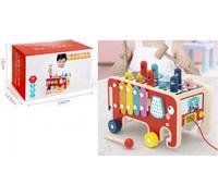 Jouets en bois Musique Marteau Eléphant à tirer Enfants à partir de 3 ans
