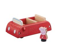 Jouets en bois Peppa Wutz - Voiture familiale rouge (avec personnage Peppa) Voiture jouet