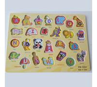 Jouets En Bois Pour L'Éducation De La Petite Enfance, Grand Panneau De 26 Lettres, Planche D'Assortiment En Forme D'Animal Stéréo, Nouvelle Collection 2020