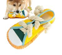 Jouets en corde pour chien - Anneau de dentition interactif qui couine, jouet à mâcher durable, chiot de petite, moyenne et grande race, accessoire de jeu d'intérieur | Récompense d'entraînement au ma