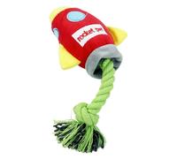 Jouets en corde pour chiens de grande taille, jouet en corde pour mâcheurs agressifs - Jouet de noeud de corde de chiot de fusée,Jouet interactif en corde pour chiot pour plus de plaisir à mâcher pour