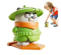 Jouets en corde pour enfants : modèle de panda de dessins animés, éléments chinois traditionnels, animal mécanique interactif | Jouet éducatif préscolaire pour jouer, chambre, école,