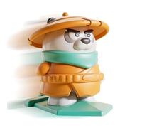 Jouets en corde pour enfants : modèle de panda de dessins animés, éléments chinois traditionnels, animal mécanique interactif | Jouet éducatif préscolaire pour jouer, chambre, école,