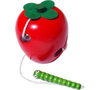 Jouets en fil de bois manger des pommes jouets éducatifs sûrs pour les enfants bambins garçons filles