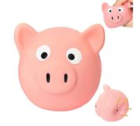 Jouets en latex pour animaux de compagnie, jouets pour chiens qui grincent - Jouet sensoriel amusant avec boule de porc grince - Suce, modèle de porc, balle jouet, pa