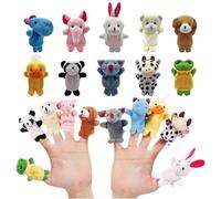 Jouets en Peluche à Doigts, 10 Pcs, Marionnettes à Doigts d'Animaux en Peluche, Jouets de Marionnettes à Doigts pour l'éducation de la Petite Enfance, Marionnettes à Doigts pour Conter des Histoires