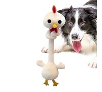 Jouets en peluche à long cou - 39,7 cm - Chien mignon et poussin avec langue étirée - Pour fête d'anniversaire, maison, chambre d'enfant, chambre à coucher, maternelle, garderie