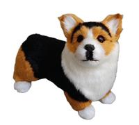 Jouets En Peluche Chiens Réalistes | Décoration d'Intérieur Réaliste Douce - Jouets En Peluche Toutou,Pour Salon Table De Nuit Cuisine Bureau Étagère Entrée Appartement Anniversaire Voyage Fête Adulte