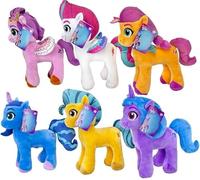 Jouets en peluche compatibles avec My Little Pony 30 cm - Sunny Starscout, Izzy Moonbow, Pipp Petals, Zipp Storm, Hitch Trailblazer & Misty Brightdawn - Lot de 3 ou individuellement sélectionnables