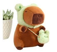 Jouets en Peluche d'Animaux,Compagnon Doux pour la Nuit et le Sommeil - Peluche Capybara Réaliste | pour Camarades Amis Adolescents Canapé Lit Divan Bureau Siège de Voiture Maison Dortoir et Voyage