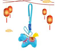 Jouets En Peluche De Cheval, Porte-Clés Mascotte Du Nouvel An Chinois, Charme Pour Sac En Forme De Cheval Chinois, Pour Célébration De Fêtes Et Anniversaires Garçons Filles Sac À Dos Portefeuille