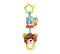 Jouets en Peluche de Musique Jouet d'activité nouveau-nés Animal en Peluche Hochet Suspendu avec Anneau de Dentition Développement Sensoriel Jouet Suspendus pour Poussette et Berceau (Ours)