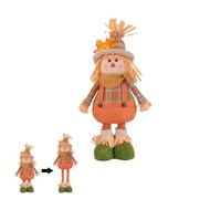 Jouets en Peluche : GNOME d'épouvantail en Peluche d'automne avec Jambes réglables, Jolie Figurine saisonnière | de décoration de Maison de Campagne remplie pour étagère, Table, Salle