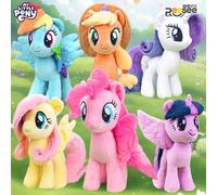 Jouets en peluche My Little Pony, Twilight Sparkle Pinkie Pie Rarity Fluttershy Applejack Rainbow Dash, poupée en peluche, cadeau de noël pour enfant, nouvelle collection Yellow