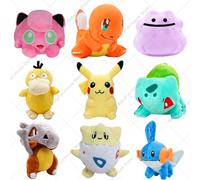 Jouets en peluche Pokemon Cubone Ditto Charmander Jigglypuff Snorlax, poupées en peluche Kawaii Pikachu Togepi Bulbasaur Mudkip, cadeaux pour enfants Bulbasaur