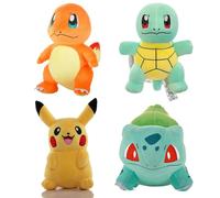 Jouets en peluche Pokemon, Kawaii Pikachu Pichu Charmander écureuil Psycanard, poupées douces, cadeau d'anniversaire et de noël pour enfants Eevee