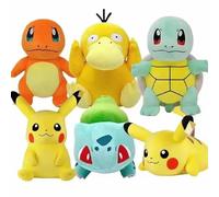 Jouets en peluche Pokemon pour enfants, Pikachu, Raichu, Jenny Turtle, Anime Butter, Kawaii, Anniversaire, Cadeau de Noël, 20cm 01
