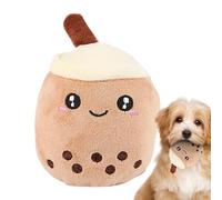 Jouets en peluche pour animaux de compagnie, jouet pour chien en peluche | Oreiller en peluche de thé à bulles en peluche douce,Oreiller à thé en peluche douce, oreiller câlin de dessin animé - réduit