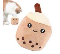 Jouets en peluche pour animaux de compagnie, jouet pour chien en peluche | Thé à bulles d’oreiller en peluche | Animal en peluche mignon, oreiller à thé en peluche réduit l'ennui et libère de l'énergi