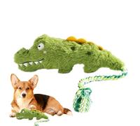 Jouets en Peluche pour Chien - Jouet Qui Couine en Forme De Crocodile,Douceur Réaliste pour Chiot Entraînement Et Jeu Maison Intérieur Extérieur