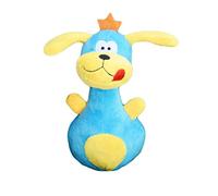 Jouets en peluche pour chien - Jouet sonore à mâcher - En forme de quille de bowling - Oreille jaune - Design tendance