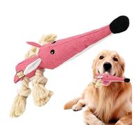 Jouets en Peluche pour Chiens avec couineurs, Jouets mordants pour Chiots,Jouets à Mordre et à broyer avec nœud en Corde de Coton - Corde en Coton résistante aux morsures, Jouet pour Chien, Animal de