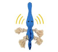Jouets en Peluche pour Chiens avec couineurs, Jouets mordants pour Chiots,Jouets à Mordre et à broyer avec nœud en Corde de Coton - Corde en Coton résistante aux morsures, Jouet pour Chien,