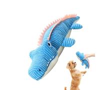 Jouets en peluche pour chiens, jouets en peluche pour animaux de compagnie - Animaux en peluche pour chiens - Crocodile doux en peluche de dentition des animaux à mastication pour chiots et gros chien