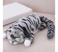 Jouets En Peluche Pour Enfants, Simulation Électrique De Chats, Chaton En Rouleau, 3 Couleurs, Décoration De Chambre, Cadeaux D'Anniversaire Et De Noël