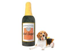 Jouets en peluche pour mâcher agressifs, jouets de chien grincement en peluche - Bouteille de bière en peluche Toys à mastication en peluche,Enrichissement des squeakers de chien, jeux interactifs chi