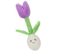 Jouets en peluche tulipe pour animaux de compagnie, jouet en peluche pour friandises pour chien - Jouet de friandises pour chien en peluche - Jouet de dentition en peluche à mâcher en forme de fleur d