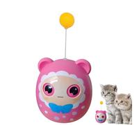 Jouets en plumes de chat, jouets d'exercice automatiques pour animaux de compagnie,Jouet interactif pour chaton avec boule teaser pour chat - Jouet Teaser de plumes de chat pour animaux de compagnie,
