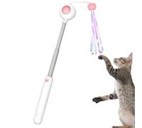 Jouets en plumes de chat - Télescopique, Pet Play Stick | Jouet de chasse interactif pour chatons, exercice d'appartement pour usage domestique, divertissement de voyage en plein air