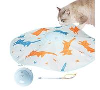 Jouets en plumes pour chats | Jouets d'exercice pour chat avec 4 modes | Jouet électrique pour chat avec capteur activé par la voix, jouets d'exercice rechargeables pour chat pour jouer et faire de