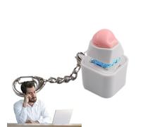 Jouets Fidget clés Lumineux, Porte-clés Portable, Presse-Doigt, Jouets apaisants, Jouets Fantaisie pour , Jouets pour Adultes, Jouets Anti-Stress de Bureau, Jouets de Poche, Porte-clés Amusants