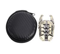 Jouets Fidget, Jouet sensoriel Coulissant de Carte Poussoir en métal à 3 Boutons, Gadget ouvre-Bouteille Portable Multifonctionnel pour Un Usage Quotidien (Bronze)