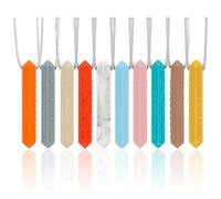 Jouets Fidget pour TDAH, 10 Pièces, Ensemble Anti-Stress pour Enfant et Adulte, Collier à Mâcher pour Autisme